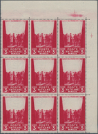 Vatikan: 1945, Relief Organisation For The Victims Of War 3l. Dark Carmine With MISSING BACKGROUND I - Unused Stamps