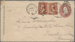 Amerika: 1885-1945 (c.), Only Few Items Later, Holding Of Covers And Post Cards, Including Many Regi - Autres - Amérique