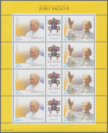 Angola: 2003, „25 YEARS PONTIFICATE OF POPE JOHN PAUL II “, Complete Set Of 2 In Miniature Sheets Wi - Angola