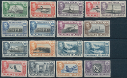 Falklandinseln: 1938/1985, Mint And Mint Never Hinged Collection On Blanc Pages. The Collection Star - Falkland