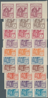 Spanisch-Sahara: 1936, Native With Dromedary Prepared Reprint But NOT ISSUED Set Of Ten Without Cont - Spanish Sahara