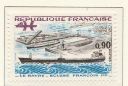 PIA - FRANCIA - 1973 : Grandi Realizzazioni - Chiusa Francesco 1° A Le Havre  - (Yv 1772) - Schiffahrt