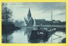 * Deinze - Deynze (Oost Vlaanderen) * (SBP, Nr 10) La Lys Et L'église, Bateau Prince Baudouin Boat, Péniche, Canal, Leie - Deinze