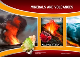 Maldives. 2019 Minerals And Volcanoes.  (0711b)  OFFICIAL ISSUE - Volcanos