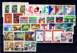 1975 Portugal Complete Year MNH Stamps. Année Compléte Timbres Neuf Sans Charnière. Ano Completo Novo Sem Charneira. - Ganze Jahrgänge