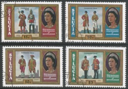 St Lucia. 1978 25th Anniv Of Coronation. Used Complete Set (excl Miniature Sheet). SG 468-471 - Ste Lucie (...-1978)