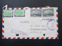 Honduras 1956 Air Mail Nach Nordenham / Blexen Schiffspost Charlotte Bastian Z. Zt. Belize Dalton Steamship Corporation - Honduras
