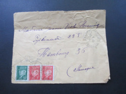 Frankreich 1942 Zensurbeleg Andrest - Hamburg OKW Zensur / Geöffnet - Brieven En Documenten