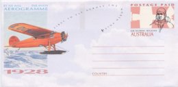 AUSTRALIA - Busta Intero Postale - FIRST TO FLY ACROSS THE NORTH POLE - SIR HUBERT WILKINS  1928 - Expediciones árticas