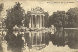 Roma - Templo Sul Lago Di Villa Borghese - Precurseur - Parks & Gärten