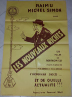 Les Nouveaux Riches - Raimu, Michel Simon...1936 - Affiche 80x120 - TTB- RARE - - Manifesti & Poster