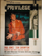 "Privilège" Paul Jones, Jean Shrimpton...1967 - Affiche 120x160 - TTB - Affiches & Posters