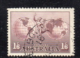 Y1683 - AUSTRALIA 1937, Posta Aerea  Yvert N. 6 Fil VI  Usato  (2380A) - Oblitérés