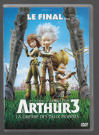 DVD  Arthur 3  La Guerre Des Deux Mondes - Dibujos Animados