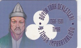 Turkey, TR-C-012-4 Mayis 2002, Gt. Timur Empire 1368 - 1501 AD Founder TIMUR, 2 Scans.  Chip Type 4 - Turquie