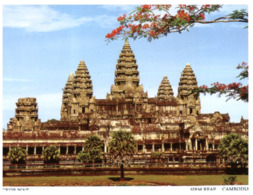 (ED 36) Postcard - Cambodia - Angkor Wat (with Stamp) - Buddhismus