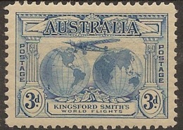 AUSTRALIA 1931 3d Kingsford Smith SG 122 HM #BE145 - Neufs