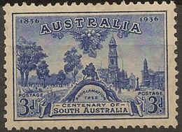 AUSTRALIA 1936 3d South Australia SG 162 HM #BE153 - Nuevos