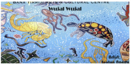 (ED 39) Postcard - Australia - Aborihinal Art By Wuja Wujal (with Stamp) Tortoise Etc - Aborigenes