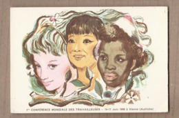 CPA POLITIQUE - DROITS DE LA FEMME - 1ère Conférence Des Travailleuses VIENNE 1956 - TB DESSIN ILLUSTRATION C.G.T. - Unclassified