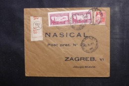 FRANCE - Enveloppe En Recommandé De Paris Pour Zagreb En 1933, Affranchissement Plaisant - L 44982 - 1921-1960: Modern Period