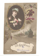 Souvenir De MICHEROUX  - Train, Gare,...1919 Envoyé Vers Froidthier  (b266) - Soumagne