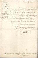 Lettre Autographe Amiral Albin Roussin 1940 Créa Service De Paquebots à Vapeur Liaison Transatlantique Ministre Marine - Other & Unclassified