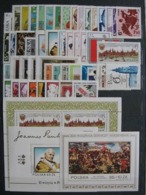 Poland 1983 Complete Year Set With Souvenir Sheets Basic MNH Perfect Mint Stamps. 50 Stamps And 3 Souvenir Sheets - Años Completos