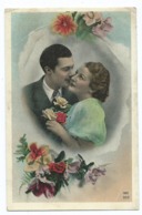 3164 - Couple Homme Femme Amour Fleurs IMI 303 CEKO EKO Baiser Mariage - Koppels