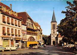 68-MUNSTER- PLACE DU MARCHE ET EGLISE ST-LEGER - Munster