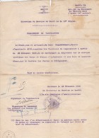 COMMISSION De VAGUEMESTRE ,,,,,DIRECTION Du SERVICE De SANTE De La 18 é REGION A  BORDEAUX,,,,1936 - Documentos