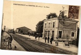 CPA CHATEAUNEUF-sur-SARTHE - La Gare (165369) - Chateauneuf Sur Sarthe
