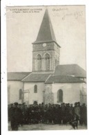 CPA-Carte Postale -France- Saint Laurent Sur Gorre L'église à La Sortie De La Messe  En 1915 VM8036 - Saint Laurent Sur Gorre