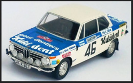BMW 2002 Ti - Kukident - R. Hainbach/W. Biebinger - Rally Monte Carlo 1973 #46 - Troféu - Trofeu