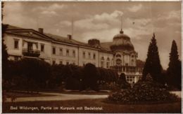 CPA AK Bad Wildungen Partie Im Kurpark Mit Badehotel GERMANY (899771) - Bad Wildungen