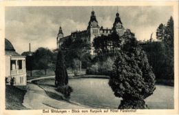 CPA AK Bad Wildungen Blick Vom Kurpark Auf Hotel Furstenhof GERMANY (899784) - Bad Wildungen