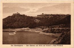 CPA AK Edersee Blick Auf Schloss U.Stadt Waldeck GERMANY (899840) - Edersee (Waldeck)