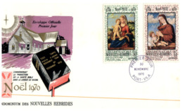 (ED 42) New Hebrides FDC Cover - 1970 - Christmas - Vanuatu (1980-...)