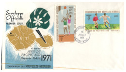 (ED 42) New Hebrides FDC Cover - 1971 - Pacific Games - Vanuatu (1980-...)