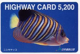 Poisson Peixe Fish Corail Mer Carte Prépayée Card  (S.470) - Peces