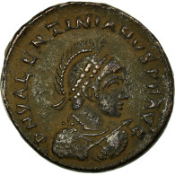 Monnaie, Valentinian II, Maiorina, 383-388 AD, Thessalonique, TTB+, Bronze - Der Spätrömanischen Reich (363 / 476)