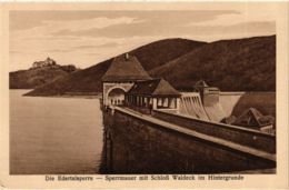 CPA AK Waldeck Sperrmauer Mit Schloss Waldeck GERMANY (899924) - Waldeck