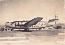 AVION,AIR FRANCE,F BASX,APRES GUERRE,MARSEILLE,MARIGNANE,CARTE PHOTO - 1946-....: Ere Moderne