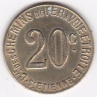 42 - LOIRE. Saint-Etienne. Chemin De Fer à Voie Etroite. 20 Centimes - Frappe Monnaie - Monetary / Of Necessity