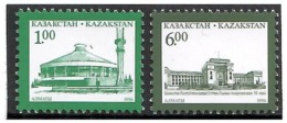 Kazakhstan 1996. Definitives (Alma-Ata Buildings). 2v: 1.oo, 6.oo.    Michel # 127-28 - Kazakhstan