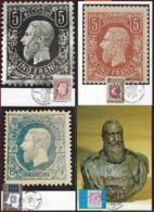 6 MAXIMUMKAARTEN Van  KONING LEOPOLD II ; Staat Zie 2 Scans . LOT 207 - Autres & Non Classés