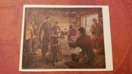 Delcampe - Soviet Art - Levitsky "Franko In Forge" - OLD POSTCARD  - BLACKSMITH  - Ferronier  - Rare! - Industrie