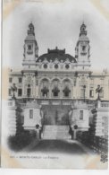 Delcampe - (RECTO / VERSO) MONTE CARLO - N° 197 - LE THEATRE - PLI ANGLE BAS A GAUCHE - CPA PRECURSEUR VOYAGEE - Opernhaus & Theater