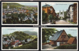 AK Sonneberg - Mehrbildkarte - Lutherhaus Charlottenstrasse Schlossberg - 1916 (44562) - Sonneberg