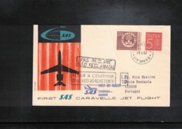 Sweden 1960 SAS First Caravelle Jet Flight Stockholm - Lissabon - Brieven En Documenten